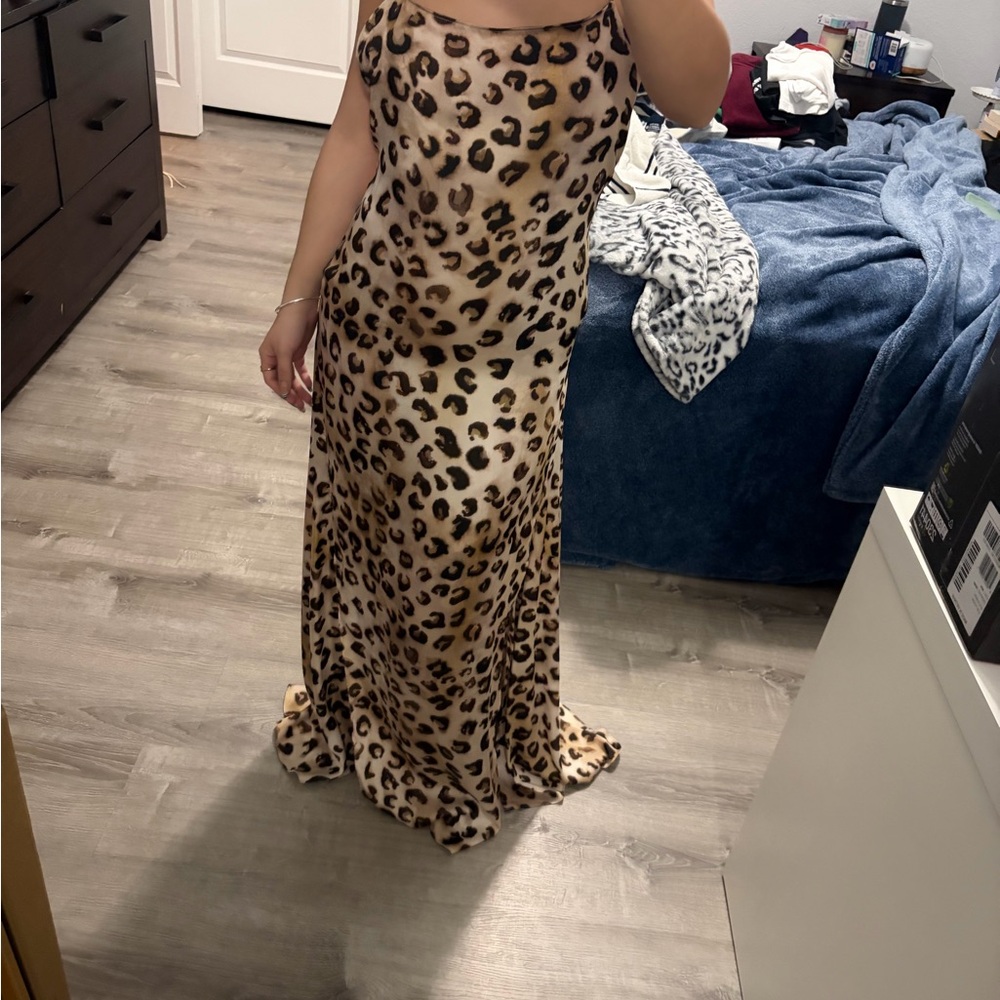Leopard Print Maxi Dress